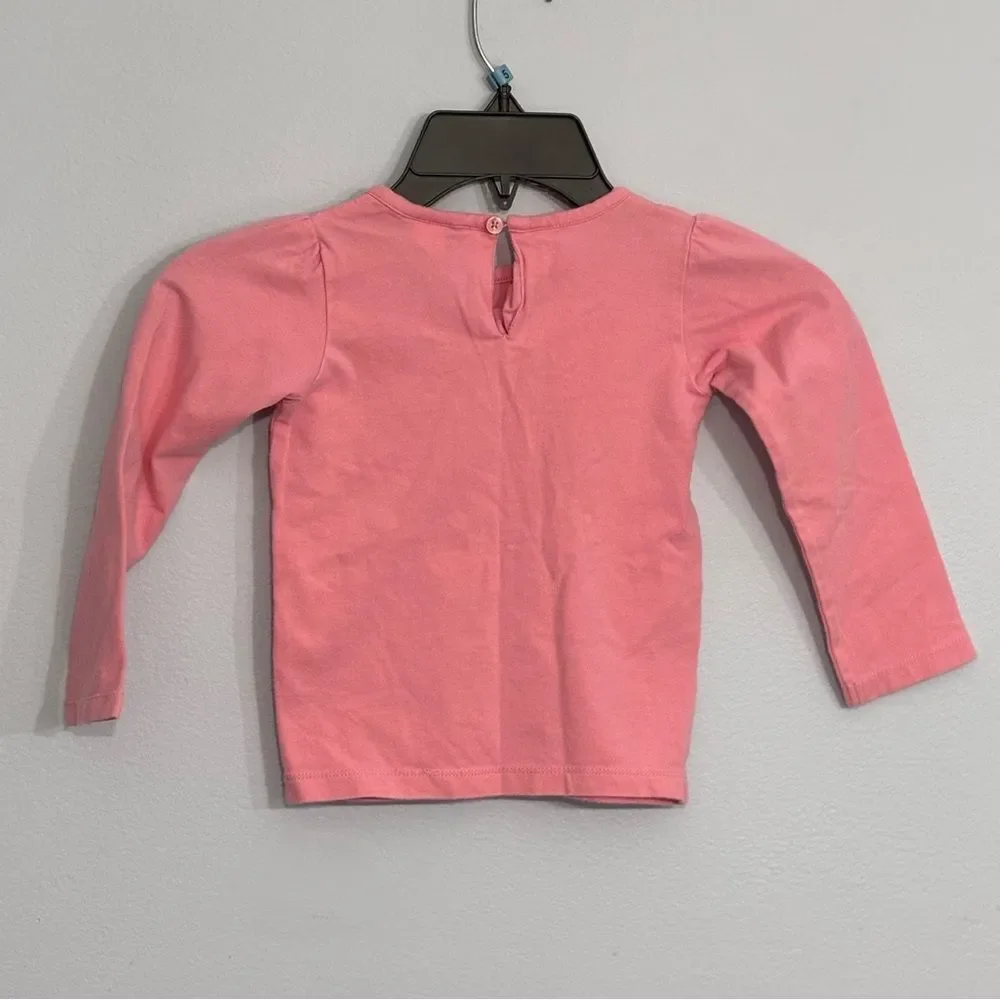 Oshkosh Genuine Kids VTG Embroidered Lace Trim Tan Pink Jumper Dress Shirt 3T
